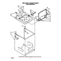KitchenAid KAWE540WWH0 top and cabinet diagram