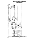 KitchenAid KAWE540WWH0 brake and drive tube diagram