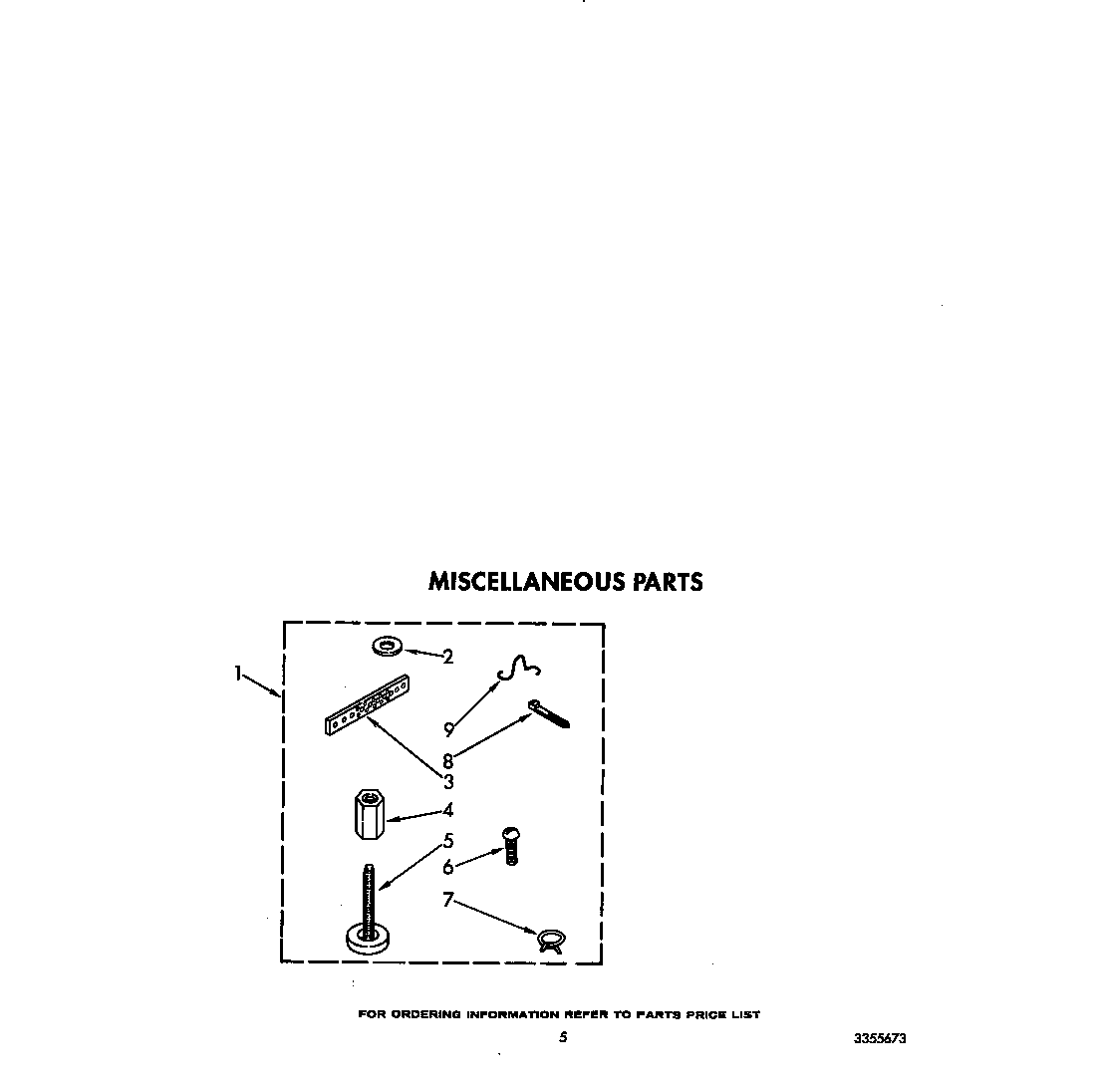 Whirlpool LA5558XTW1 miscellaneous diagram