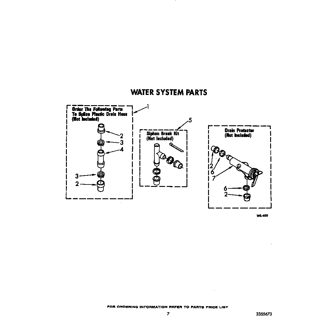 Whirlpool LA5558XTW1 water system diagram