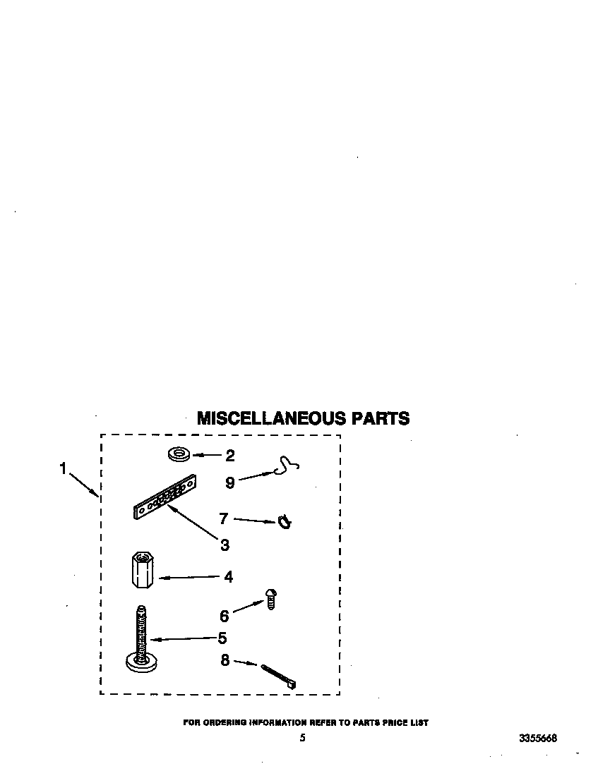 Whirlpool LA6058XTW1 miscellaneous diagram