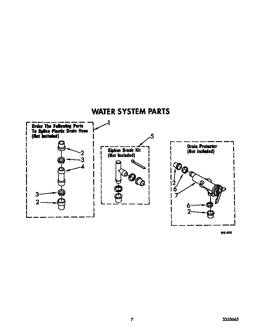 Whirlpool LA6800XTW1 water system diagram