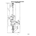 Whirlpool LA8800XTW1 brake and drive tube diagram