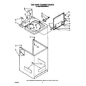 KitchenAid KAWE460WWH1 top and cabinet diagram