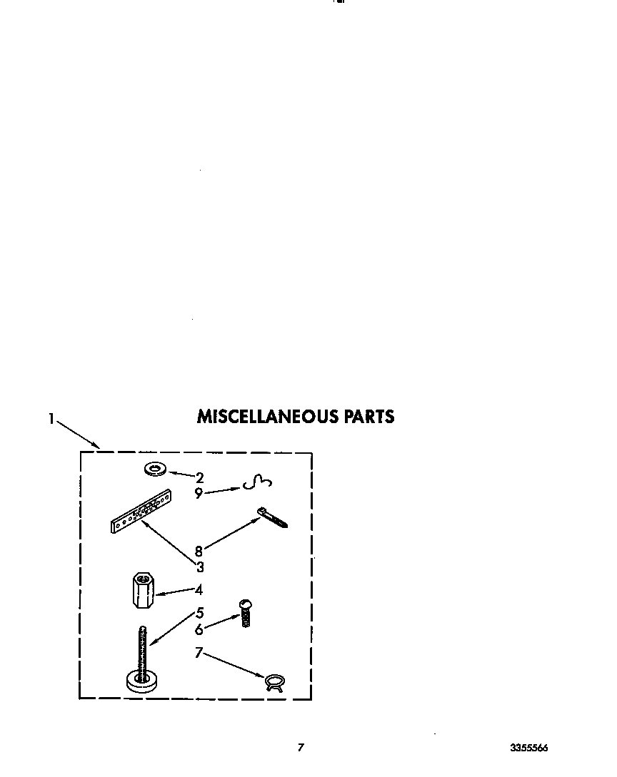 Roper AL6245VW1 miscellaneous diagram
