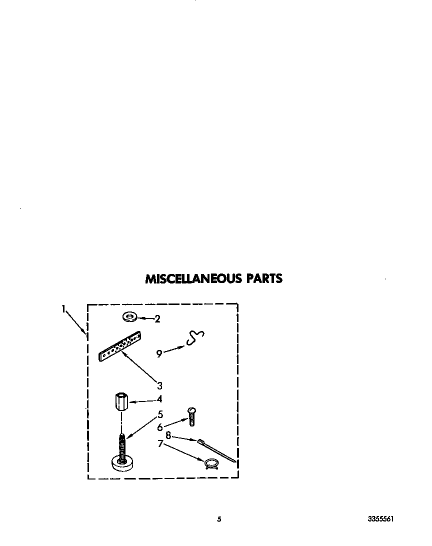 Whirlpool LA5550XPW8 miscellaneous diagram