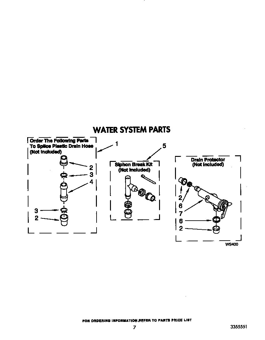 Whirlpool LA5600XTW1 water system diagram