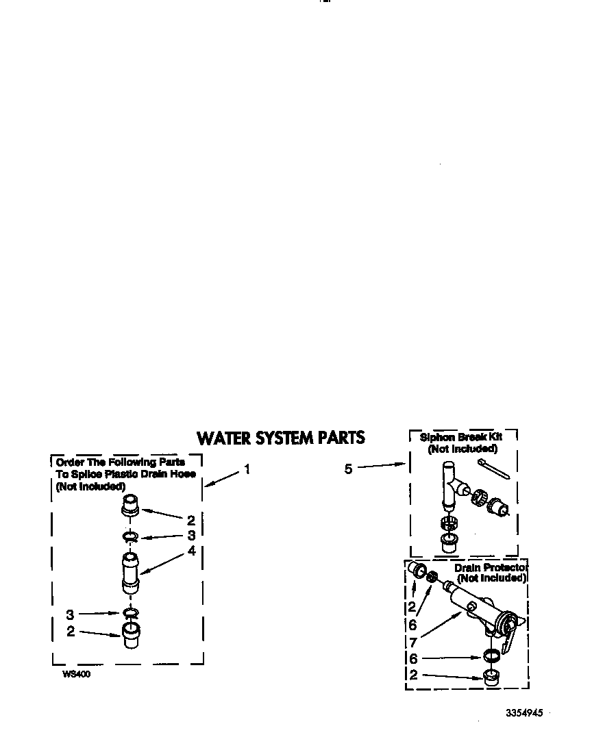 Whirlpool LA5588XYW0 water system diagram