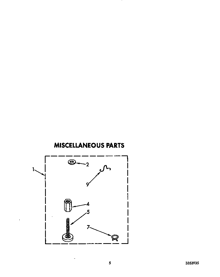 Whirlpool 6LA5800XTW2 miscellaneous diagram