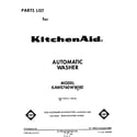 KitchenAid KAWE760WWH0 front cover diagram