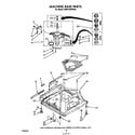 KitchenAid KAWE760WWH0 machine base diagram