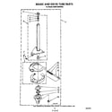 KitchenAid KAWE760WWH0 brake and drive tube diagram