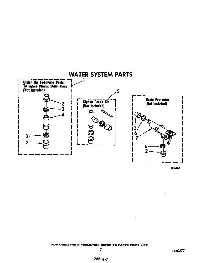 Whirlpool LA6053XSW1 water system diagram