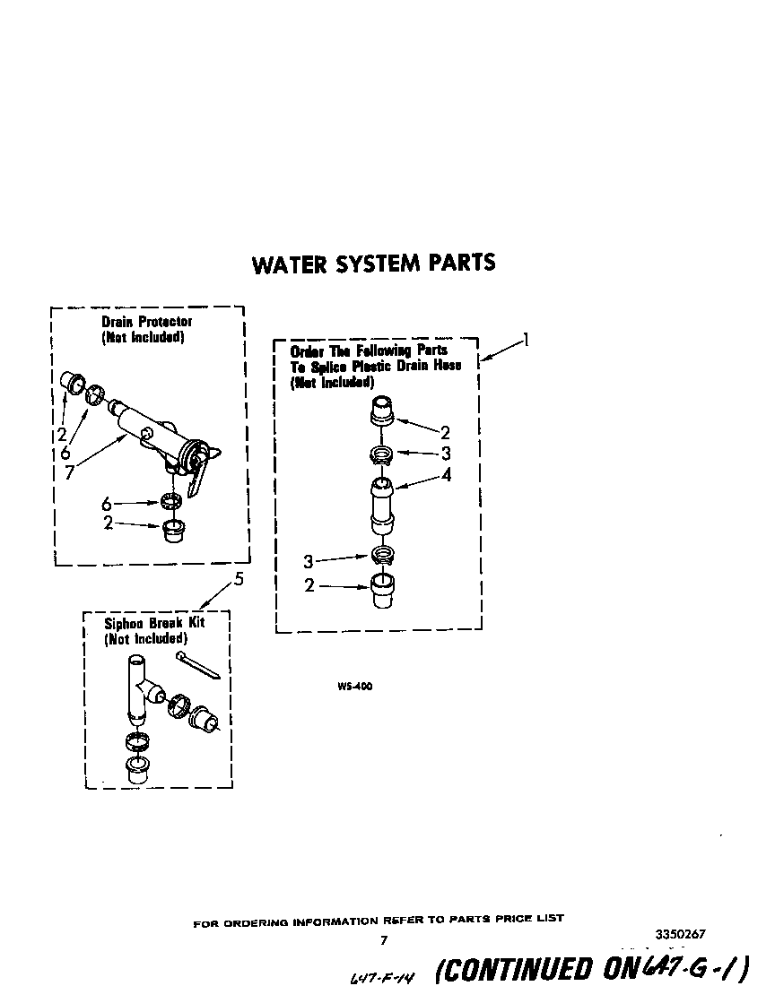 Whirlpool LA6058XSW2 water system diagram