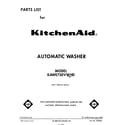 KitchenAid KAWE750VWH0 front cover diagram