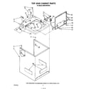 KitchenAid KAWE750VWH0 top and cabinet diagram