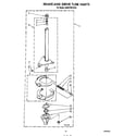 KitchenAid KAWE750VWH0 brake and drive tube diagram
