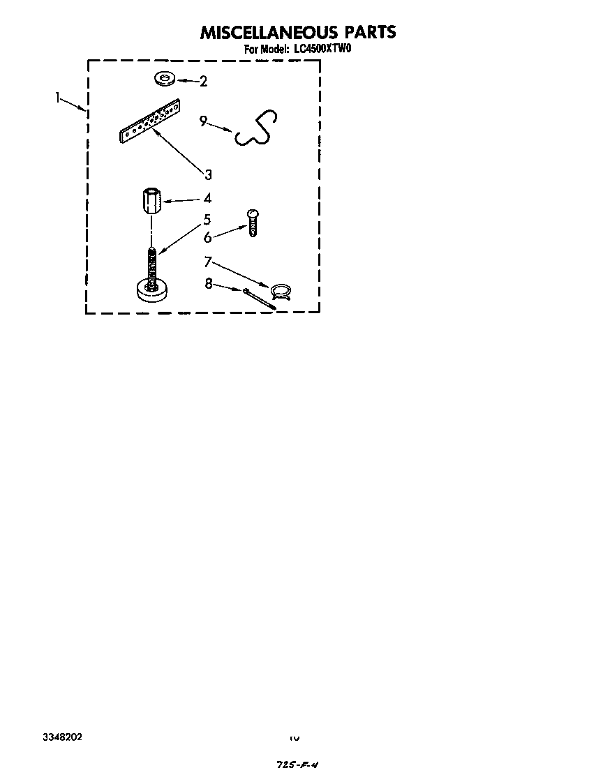 Whirlpool LC4500XTW0 miscellaneous diagram