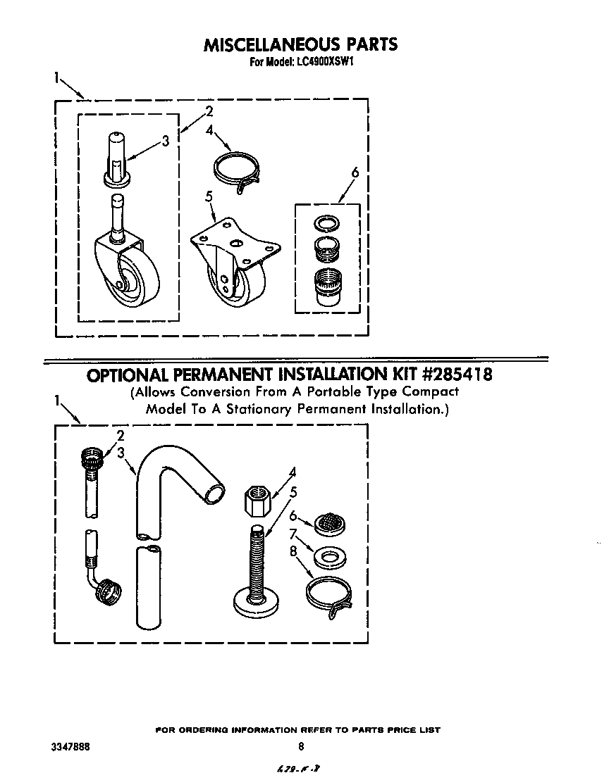 Whirlpool LC4900XSW1 miscellaneous diagram