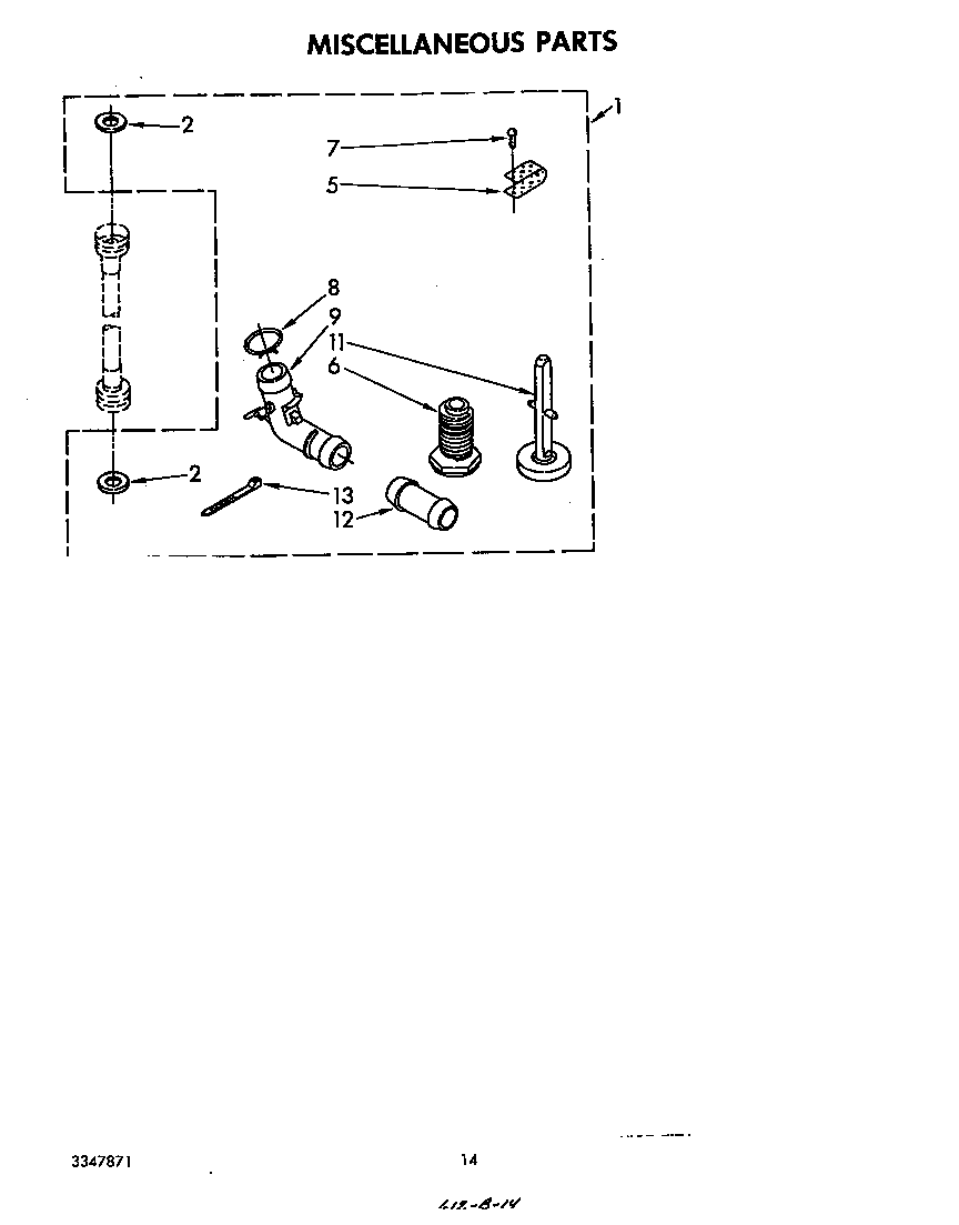 Whirlpool LA5710XPW3 miscellaneous diagram