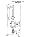 KitchenAid KAWE700TWH0 brake and drive tube diagram