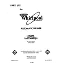 Whirlpool LA5550XPW4 front cover diagram