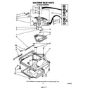 Whirlpool LA6400XPW6 machine base diagram