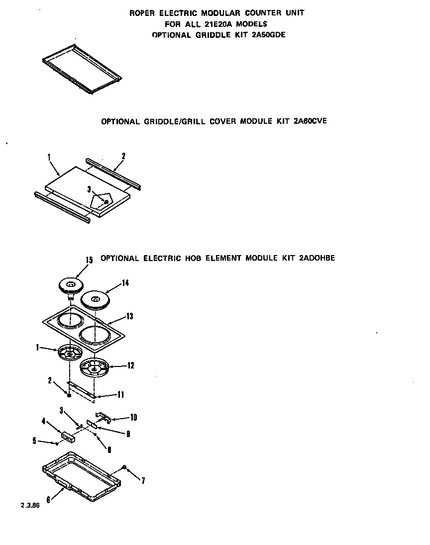 Roper 21E2*0E ^griddle diagram