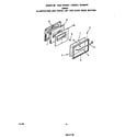 Roper 1266W0A oven door diagram