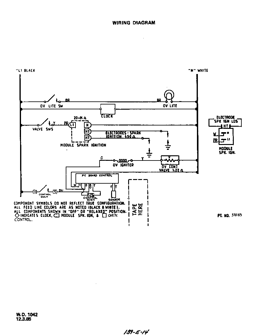 Roper 1266*0A wiring diagram diagram