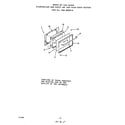 Roper 1444*1A oven door diagram