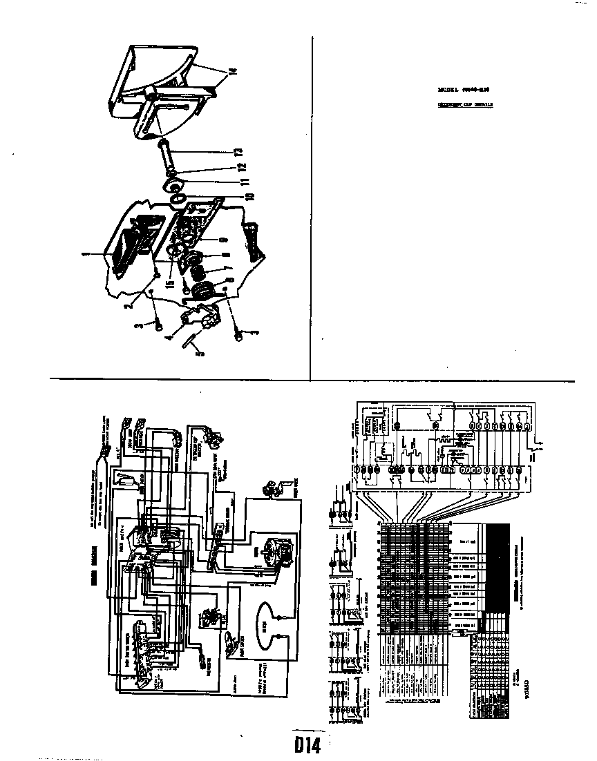 Roper 8508H30 detergent cup model 8508-h30 diagram