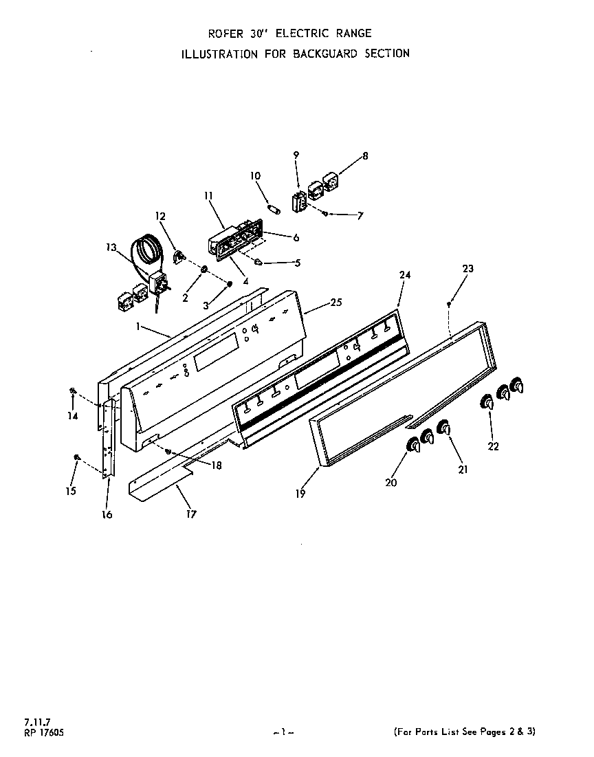 Roper 2236W10 backguard diagram