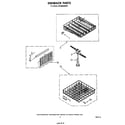 Whirlpool DP4800XMW0 dishrack diagram