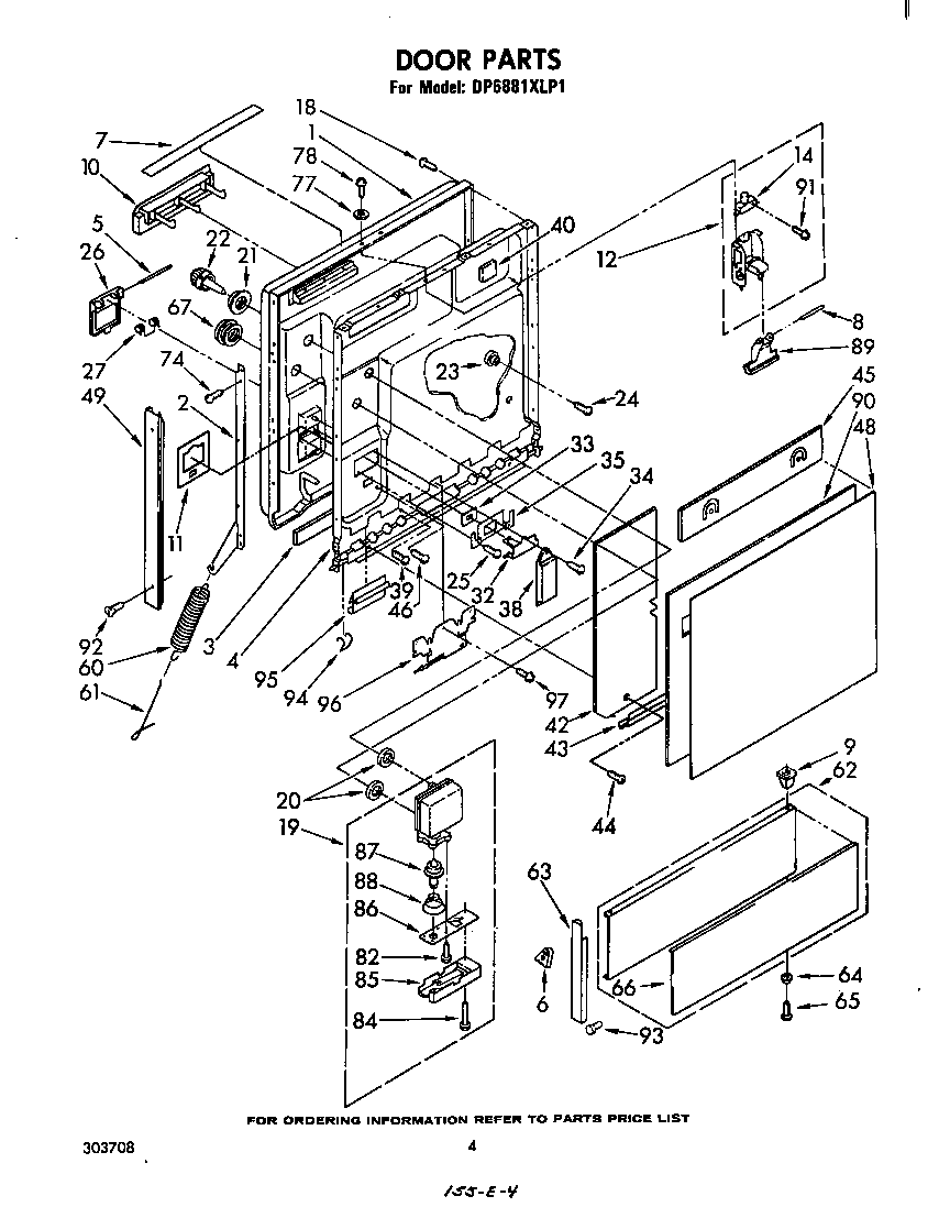 Whirlpool DP6881XLP1 door diagram