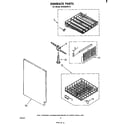 Whirlpool DU5503XL0 dishrack diagram