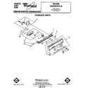 Whirlpool DU5003XL0 console diagram