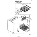 Whirlpool DU8900XL0 dishrack diagram