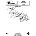 Whirlpool SHU50043 console diagram