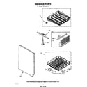 Whirlpool SHU50043 dishrack diagram
