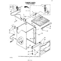 Whirlpool SHF3804W2 cabinet diagram