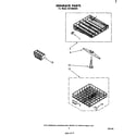 Whirlpool SHF3804W2 dishrack diagram