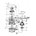 Roper 8599100 ^motor heater and spray arm diagram