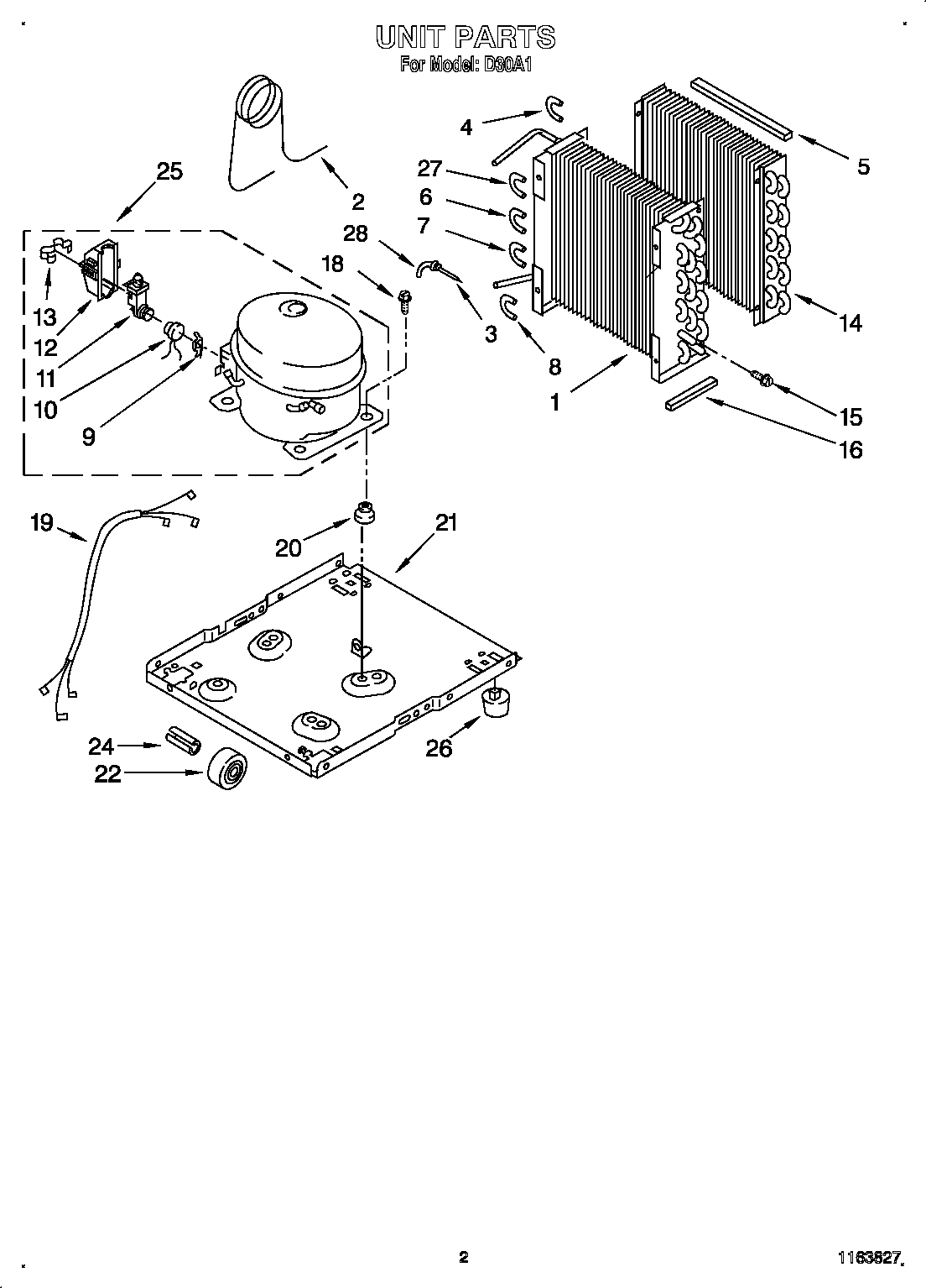 Whirlpool D30A1 unit diagram