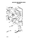 Whirlpool D30A0 air flow and control parts diagram
