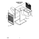 Whirlpool D30A0 cabinet parts diagram