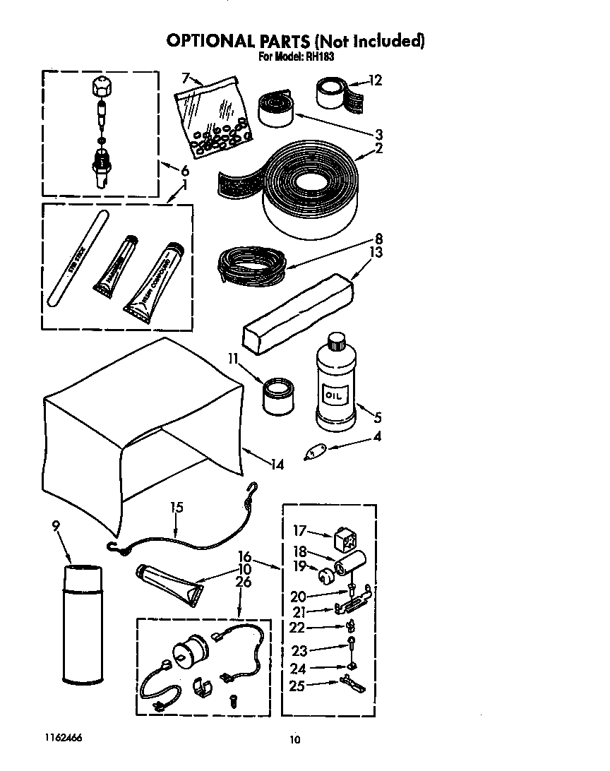 Whirlpool BFRH183 optional diagram