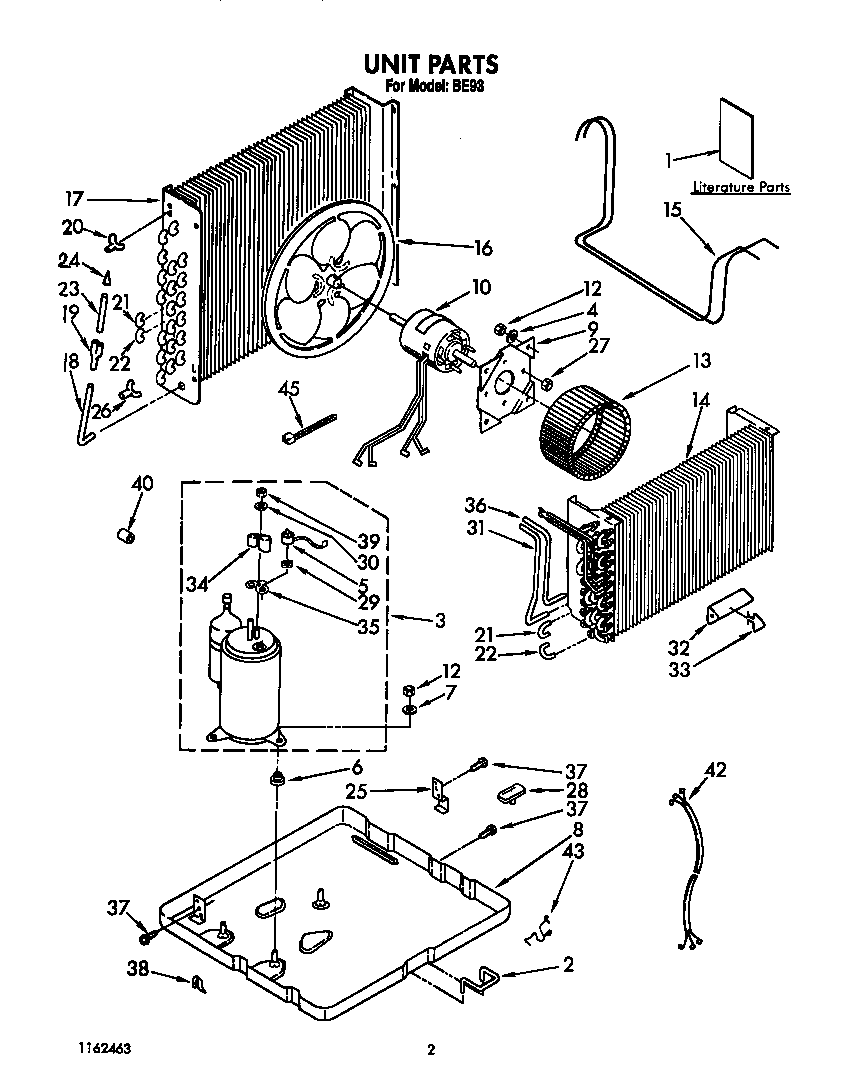 Whirlpool BE93 unit diagram