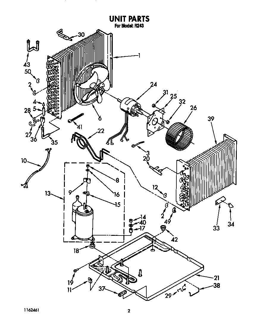 Whirlpool R243 unit diagram