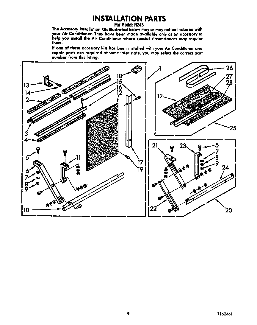 Whirlpool R243 installation diagram